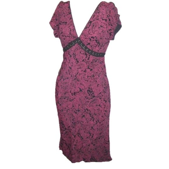 Rampage Dresses & Skirts - Sz 7 Rampage Mulberry Rose Paisley Print Dress